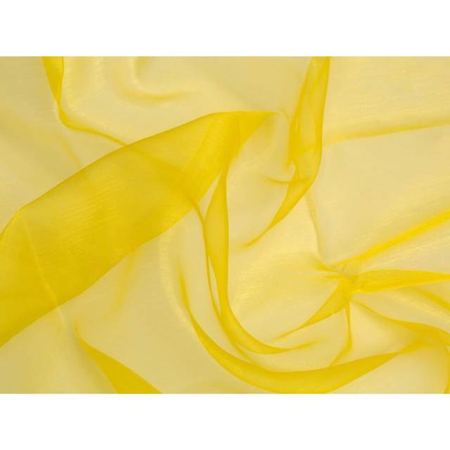 Minerva Core Range Sheer Organza Fabric Yellow