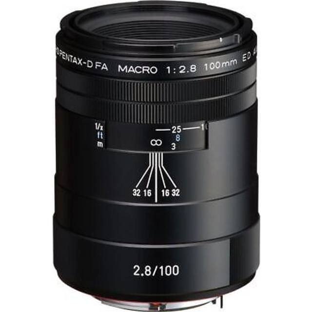 Pentax hd pentax-d fa 100mm f2.8 ed aw macro lens - black