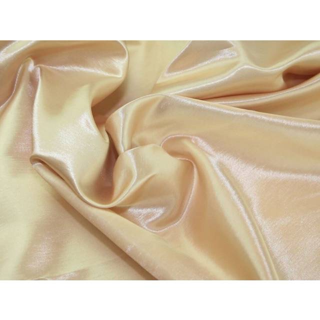 Deadstock Satin Back Dupion Fabric Sand