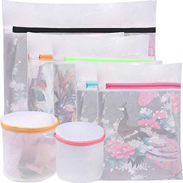 BAGAIL Mesh Laundry Bags with Bra Wash Bag, Washing Machine Wash Bags, Reusable and Durable Mesh Wash Bags for Delicate Blouse, Hosiery, Underwear,