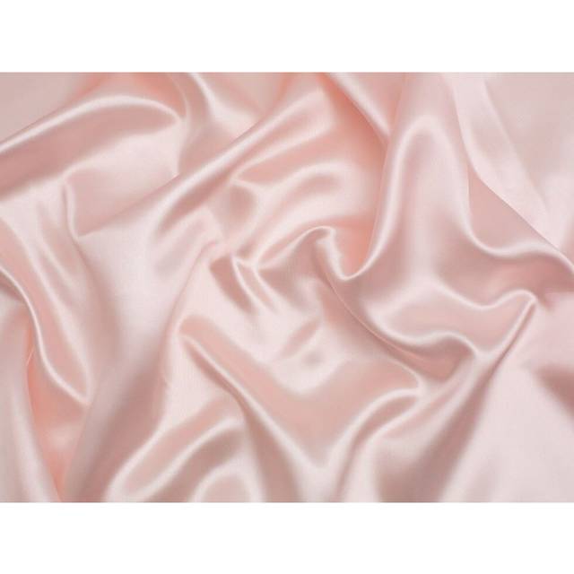 Minerva Core Range Liquid Satin Fabric Pale Pink