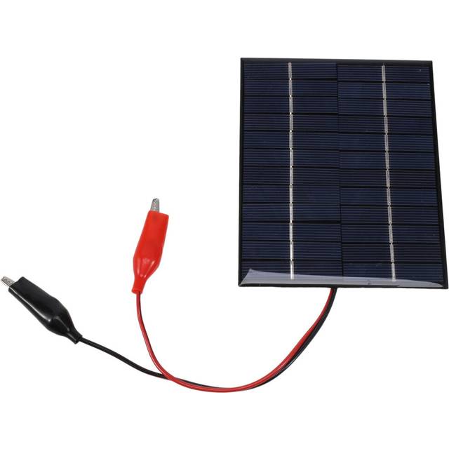 Waterproof Solar Panel 5W 12V Outdoor DIY Cells Charger Polysilicon Epoxy Panels 136X110MM for 9-12V Battery Tool
