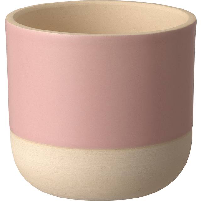 MAJROSKOGEN kruka, inom-/utomhus rosa/beige, 9 cm