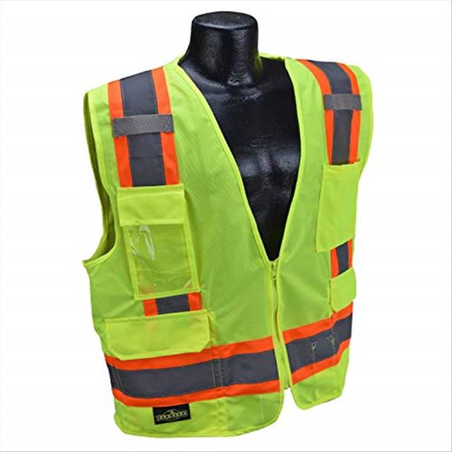 Radians SV6G5X Two Tone Surveyor Class 2 Safety Vest  5XLarge  Green