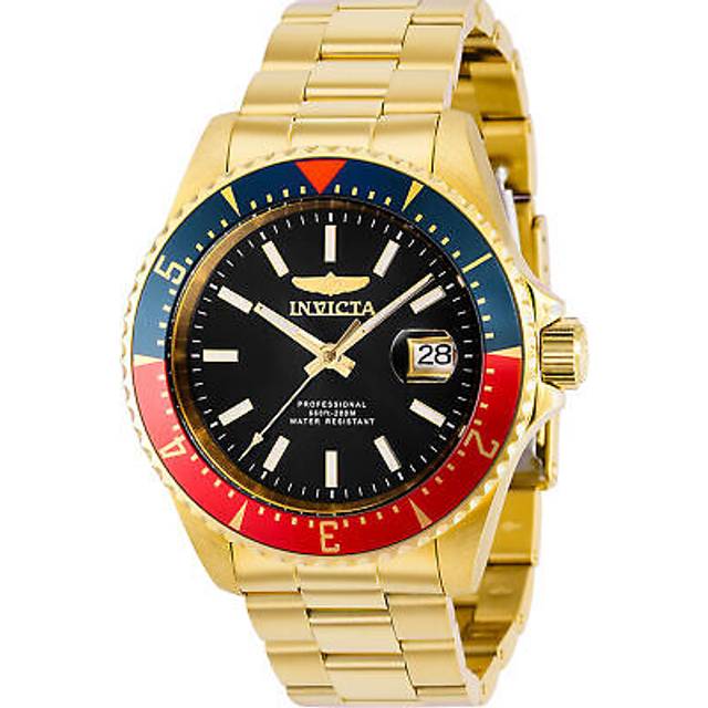Invicta, Watches, male, Yellow, ONE SIZE, Automatic Analog Watch with Date Indicator