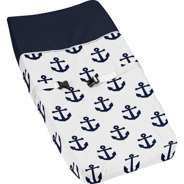 Sweet Jojo Designs Navy Blue White Anchors Boy Girl Baby Nursery Chang