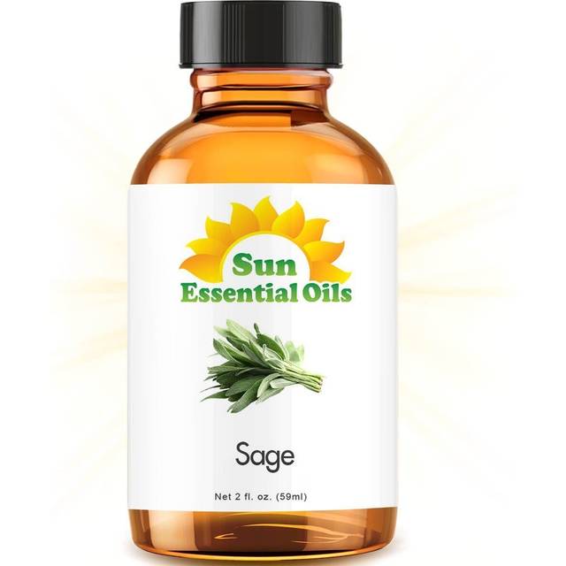 Sun Essential Oils Sage Essential Oil - Sage Aromatherapy Oil (2 Fluid Ounces)