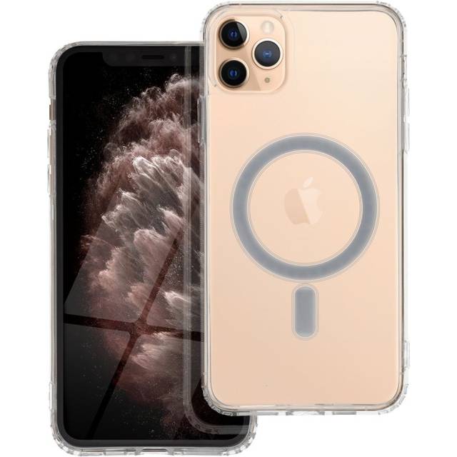 iPhone 11 Pro Max Skal Clear Magsafe HÃ¥rdplast Transparant