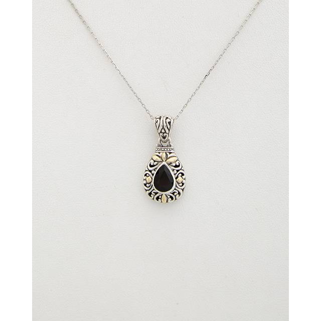 Phillip Gavriel 18K & Silver Garnet Necklace