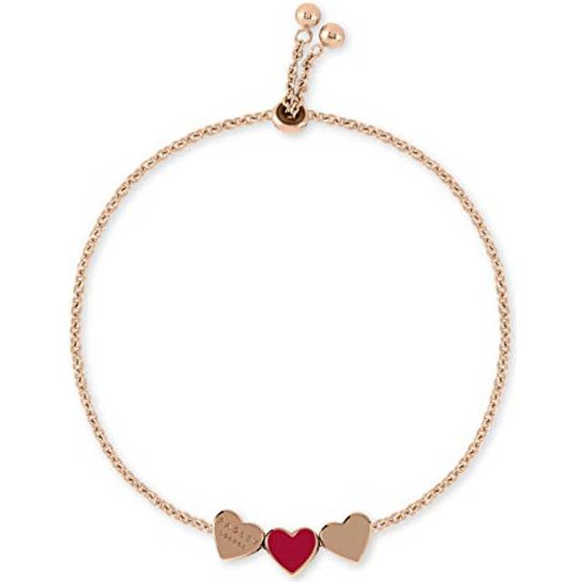 RADLEY Hello Love Ladies 18ct Rose Gold Plated Red enamel Adjustable Bracelet RYJ3092S-CARD, One Size
