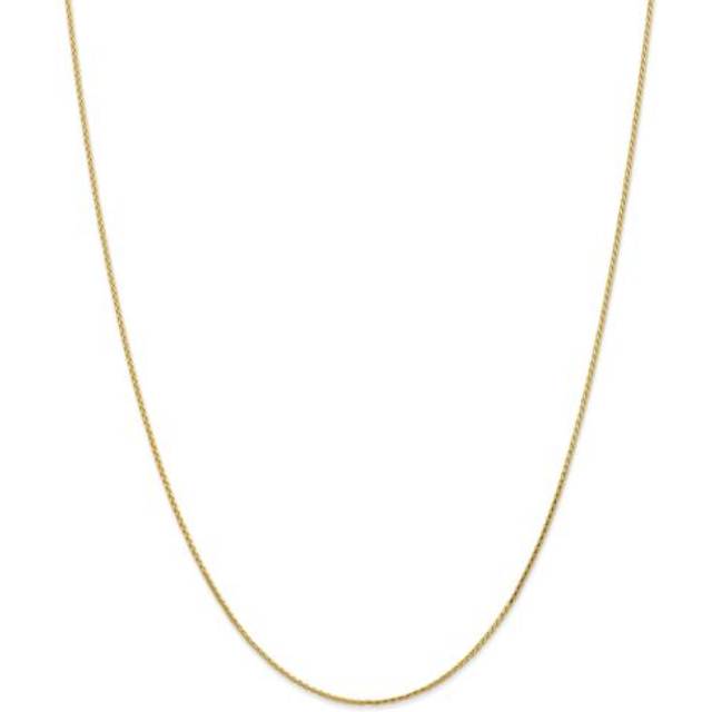 Quality Gold PEN275-30 14K Yellow Gold 1 mm Diamond-Cut Parisian 30 in. Wheat Chain