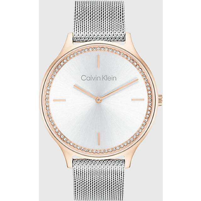 Crystal Bezel Bracelet Watch - Silver - One Size