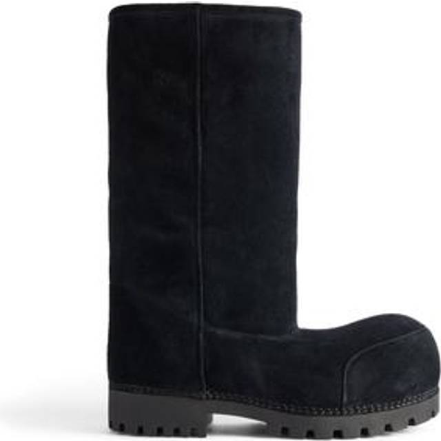 Balenciaga Alaska Fur High Boot - Black - Men's - 7 - Calfskin