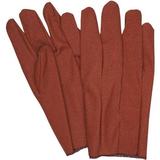MCR 127-9800J Cut & Sewn Stretch Vinyl Glove For Men- Brown - Extra Large