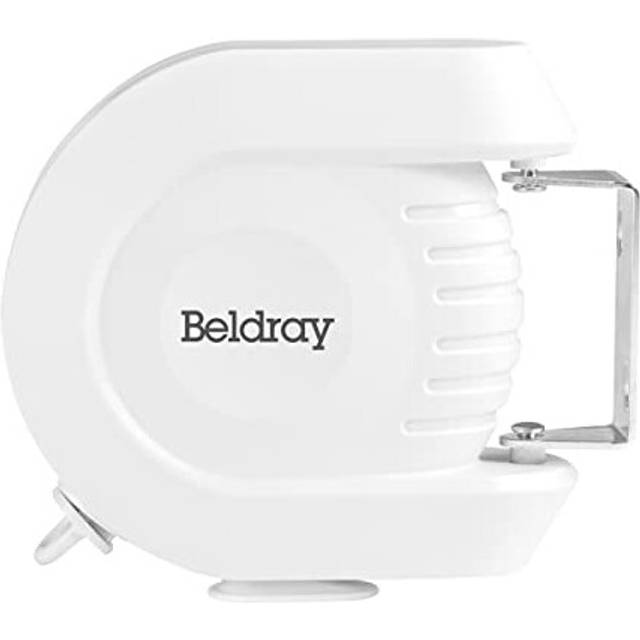 Beldray LA026996 Retractable Washing Line - Outdoor Extendable Clothesline, 12 m Drying Space, Wall Mountable with Pivoting Bracket, Compact Design,