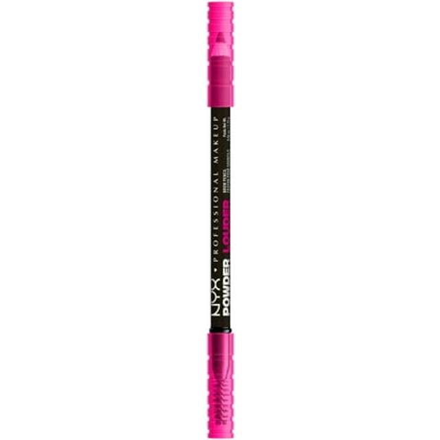 NYX Professional Makeup Powder Louder 12HR Wear Buildable Micro-Fibres Brow Pencil 2g (Various Shades) - Black