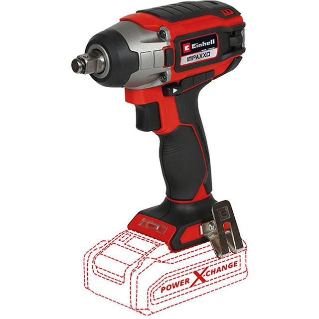Einhell sladdlösa mutterdragaren IMPAXXO 18/230 Power X-Change (litiumjon, 18 V, 230 Nm, borstlös motor, leverans utan batteri och laddare)
