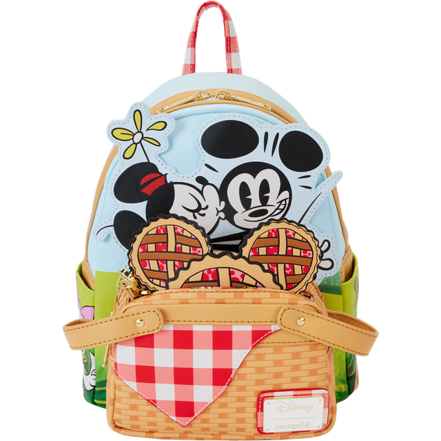 Loungefly Kids Disney Mickey & Friends Picnic Mini Backpack - Gold