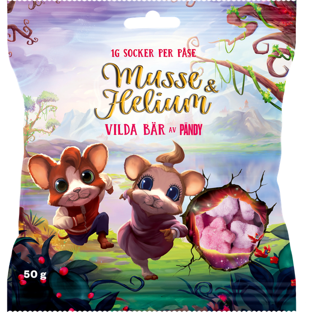 Pändy Musse & Helium Vilda Bär, 50 g
