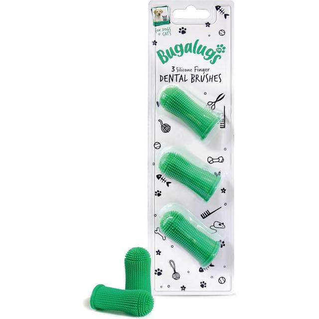 Dog Finger Toothbrush with 360 Degree Bristles- Dog Teeth Cleaning Products Dog Toothbrush & Cat Toothbrush Plaque Remover for Dogs use with Dog