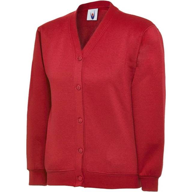 Uneek Childrens Cardigan UC207 Red Age 2 Colour: Red, Size: Age 2