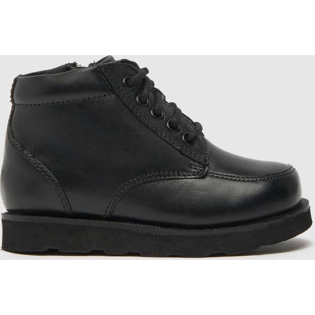 schuh Black Captain Leather Toddler Boots