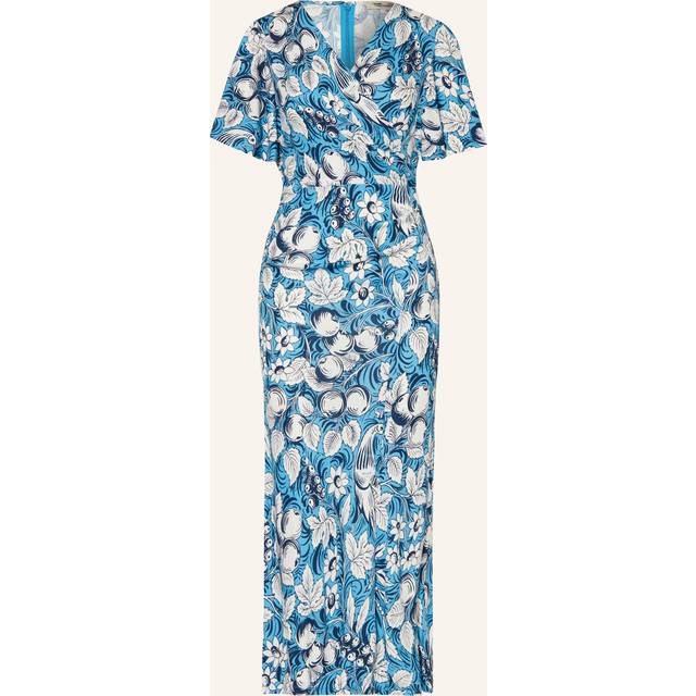 Diane Von Furstenberg - Zetna Palm Floral Loose Sleeve Wrap Dress Size: L