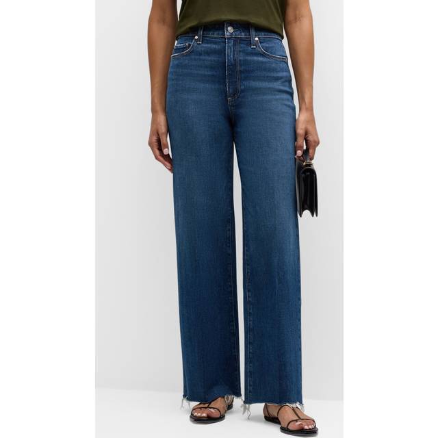 Anessa Wide-Leg Jeans with Raw Hem - ANCIENT - 30