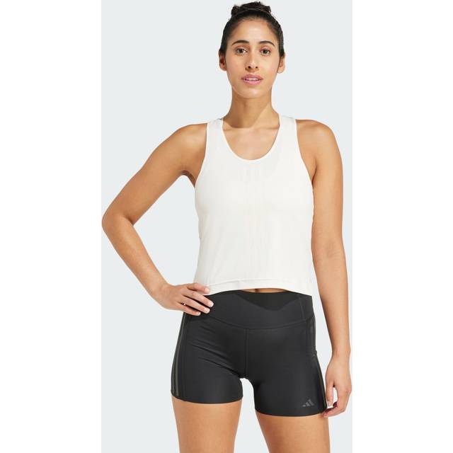 ADIDAS PERFORMANCE Power Reversible 3 Stripes Tight Fit Tank |Beige |S