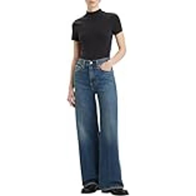 LEVI'S® Ribcage Wide Leg H223 Dark Indigo - Worn In |Blå |28 x 34