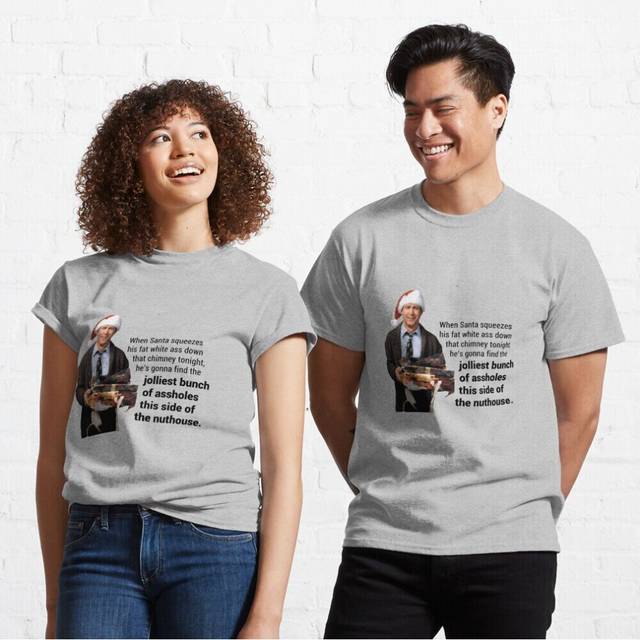 "Mens Womens T-shirt Christmas Vacation; ""This side of the nut house"" Youth Toddler Short Sleeve Tee Tops Boys"