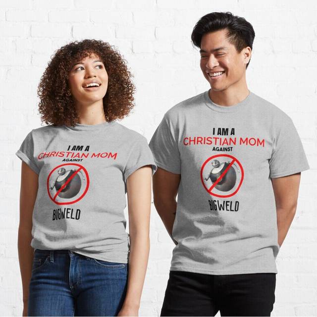 Mens Womens T-shirt Christian Mom against BIGWELD Youth Toddler Short Sleeve Tee Tops Boys
