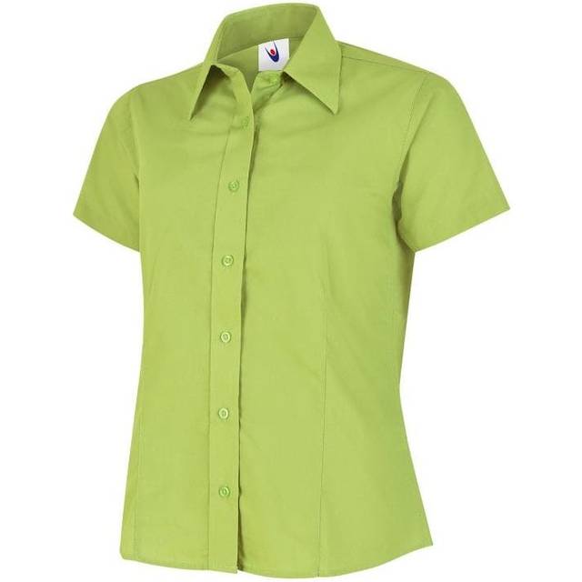 Uneek Ladies Poplin Half Sleeve Shirt UC712 Lime 8 Colour: Lime, Size: