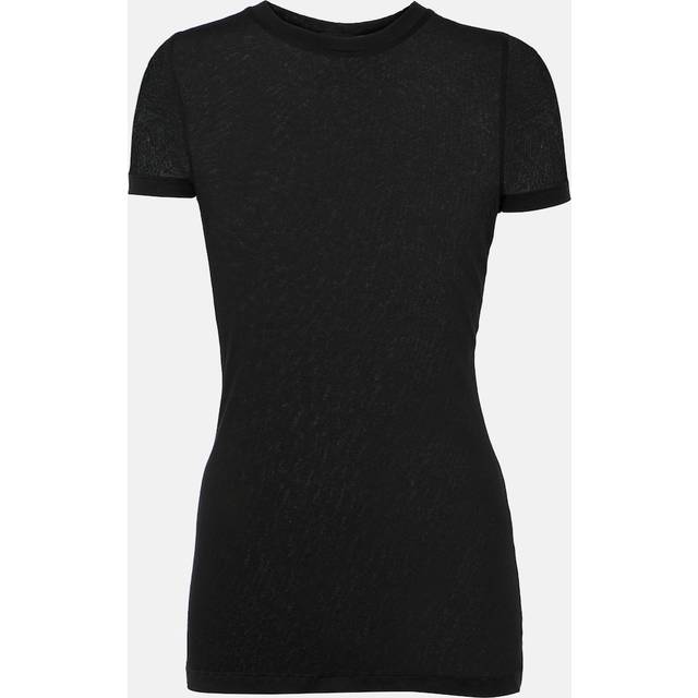 Wardrobe.NYC Cotton jersey T-shirt - black (UK 8)