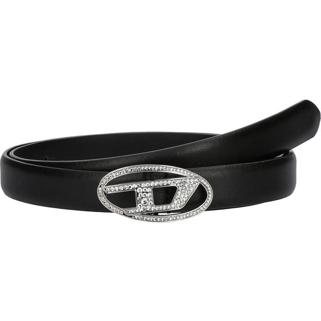 Diesel Black Oval D-Logo B-1 Belt - T8013 - cm 95