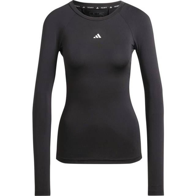adidas Baselayer Techfit Långärmad - Svart Dam - ['Svart'] (X-Large)
