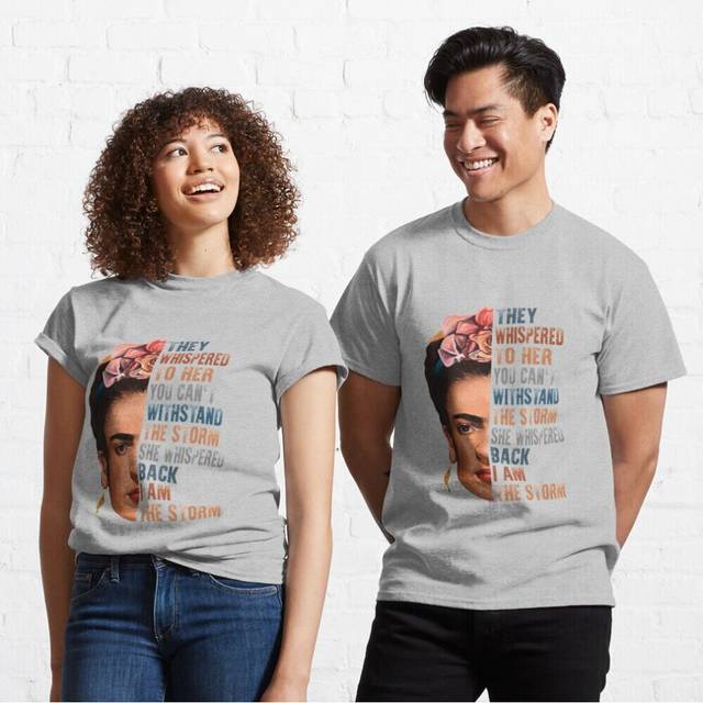 Mens Womens T-shirt I am the storm Frida Kahlo painter art for fans Youth Toddler Short Sleeve Tee Tops Boys