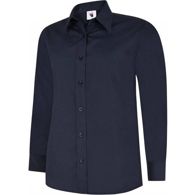 Uneek Ladies Poplin Full Sleeve Shirt UC711 Navy 12 Colour: Navy, Size