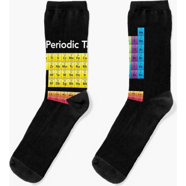 Dress Socks Chemical Periodic Table Novelty Fancy Crazy Pattern Crew Casual for Men Women