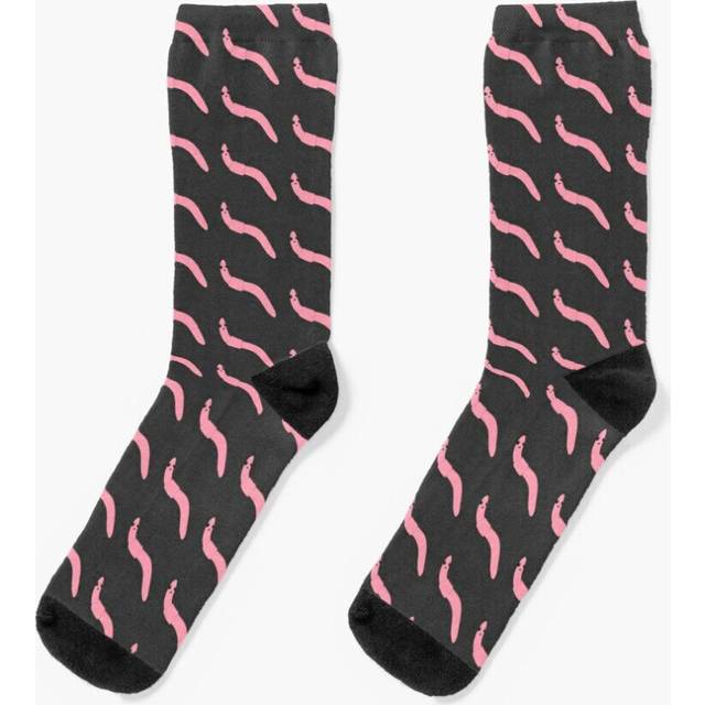 Dress Socks Cute Worm (Requested) Novelty Fancy Crazy Pattern Crew Casual for Men Women
