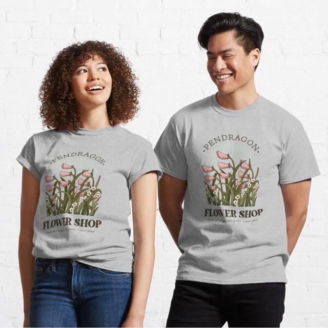 Mens Womens T-shirt Pendragon Flower Shop - Howl's Moving Castle Inspired Design Youth Toddler Short Sleeve Tee Tops Boys