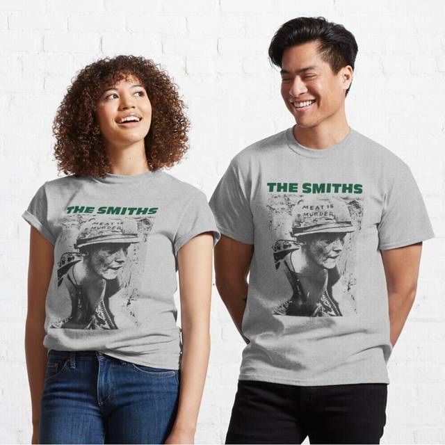 Mens Womens T-shirt The Smiths Meat Is Murder Punk Rock Morissey Retro Unisex Design Shirts Youth Toddler Short Sleeve Tee Tops Boys