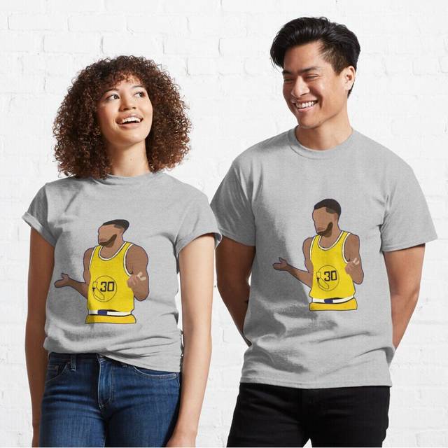 Mens Womens T-shirt Steph Curry Shrug Youth Toddler Short Sleeve Tee Tops Boys