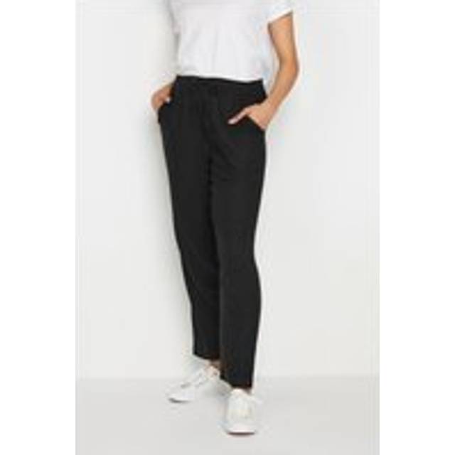 M&Co Black Linen Joggers 16 M&Co Womens