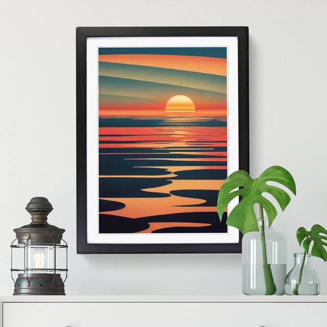 Sunset Scandinavian Vol.2 - Print - Black (34cm H x 25cm W x 2cm D)