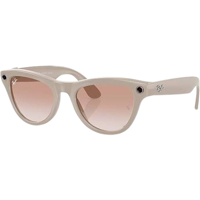 Ray - Ban Unisex Meta RW4010 Skyler 670013 Solglasögon Injicerad Grå Rosa Cat Eye Normal Skuggad