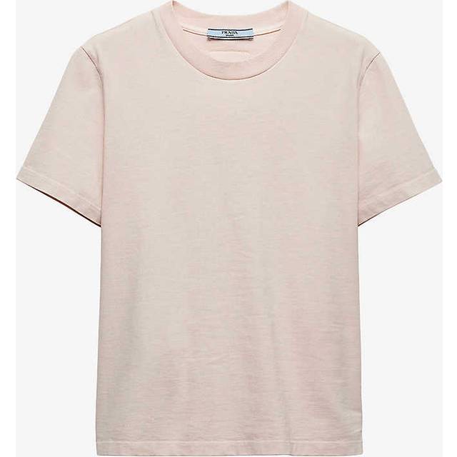 Prada Fabric Logo T-Shirt - Pink - XS