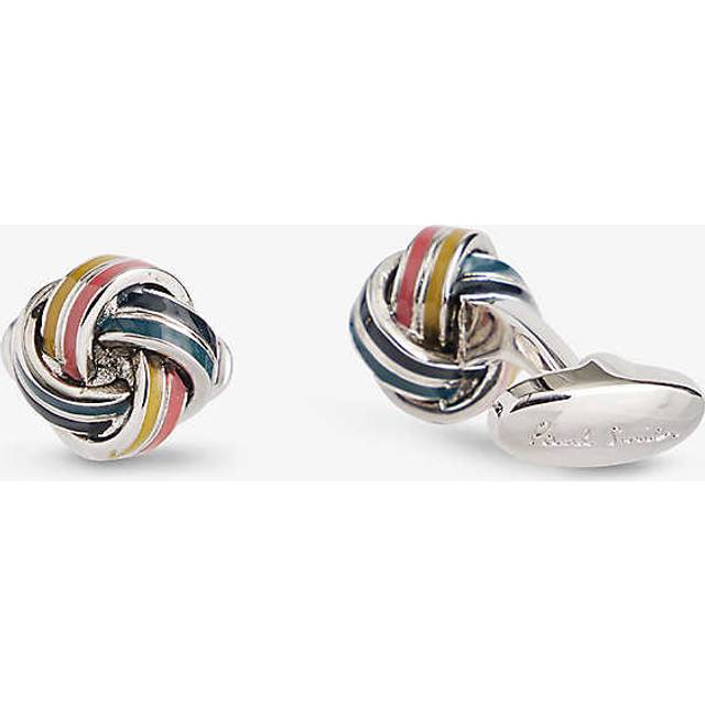 Paul Smith Mens Artist Stripe Knot Metal Cufflinks 1.5x1.5cm