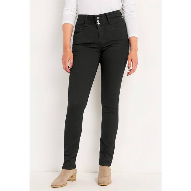 Smala jeans med hög midja - tre längder