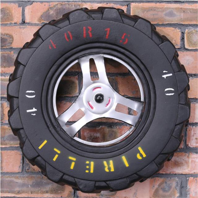 Vintage Car Tyre Bar Cafes Wall Hanging Decoration LT03